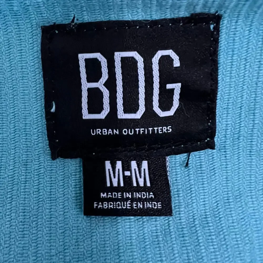 BDG Urban Outfitters Teal Corduroy Button Down Shacket Size Medium - Picture 6 of 7
